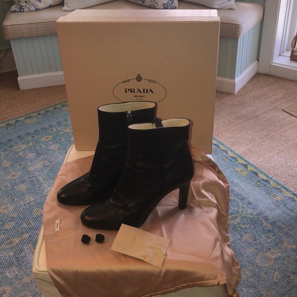 Prada Shoes - Prada Nappa Leather Ankle booties